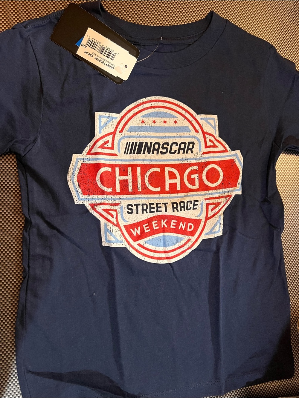 Nascar Navy Blue Chicago Street Race Weekend Graphic Tee